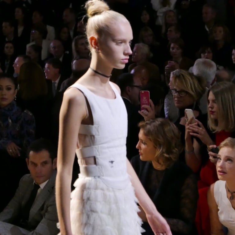 Dior spring-summer 2017 is inspired by the fencing sport. Photos: Vivian Chen