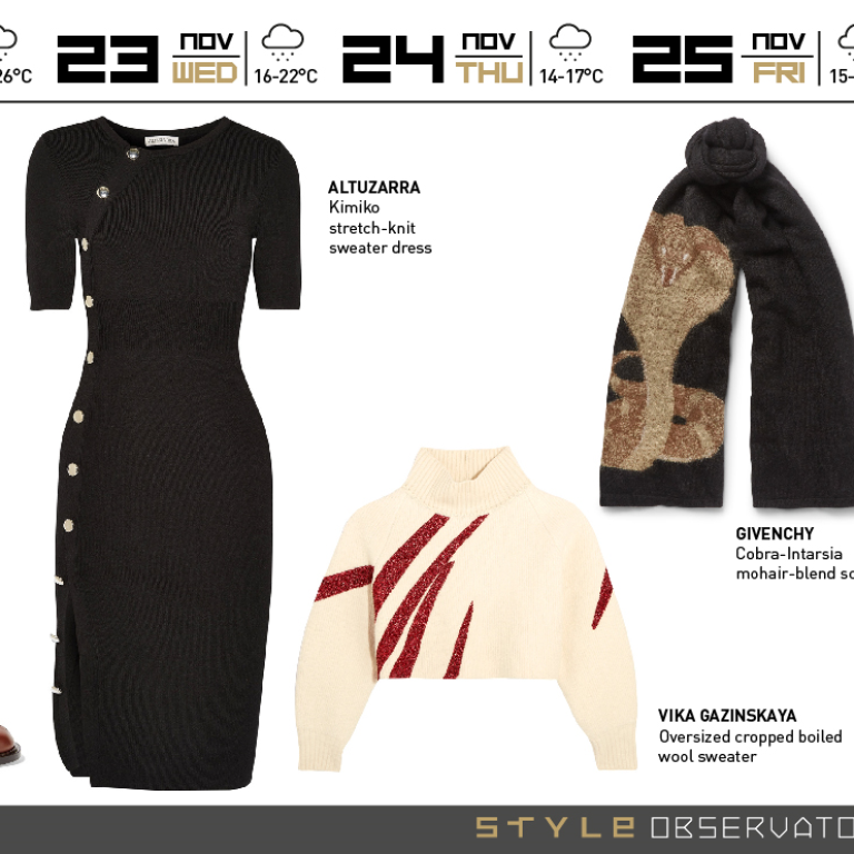 Look elegant amidst the cold weather in Gucci, Givenchy, Altuzarra, Vika Gazinskaya and Tibi