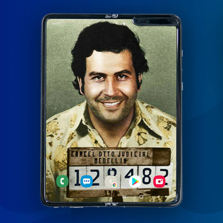 pablo escobar flip phone