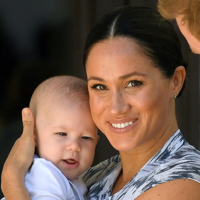 Britain’s Prince Harry and wife Meghan, Duchess of Sussex, with heir son Archie in South Africa in September 2019. The couple decided to give up their status as senior royals for his sake. Photo: Reuters
