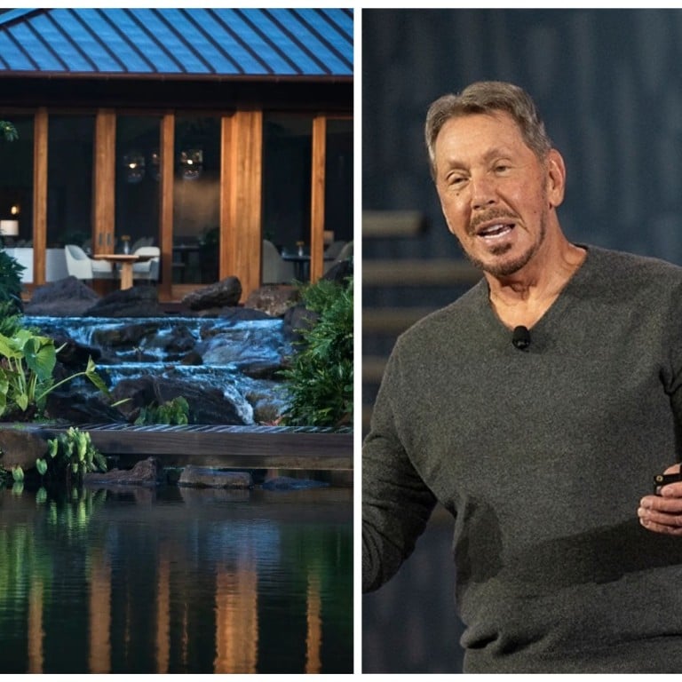 Sensei Lanai is a Four Seasons resort on an Hawaiian island almost entirely owned by Oracle’s Larry Ellison. Photo: Business Insider; @OracleSecurity/Twitter