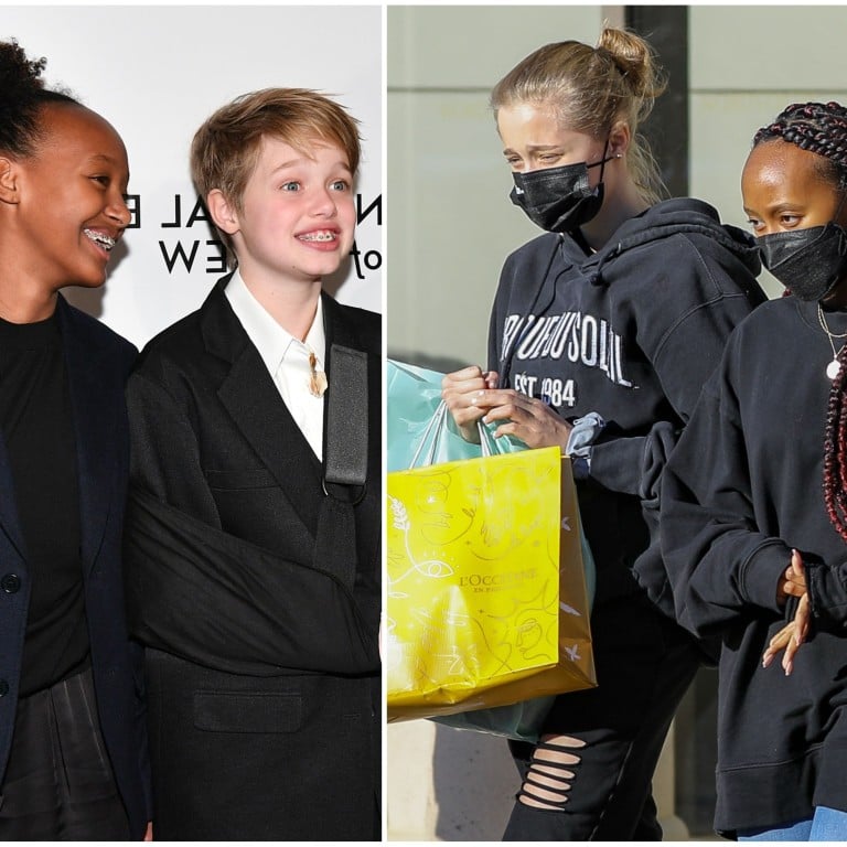 Zahara and Shiloh Jolie-Pitt have remained close over the years. Photos: Getty, VCG