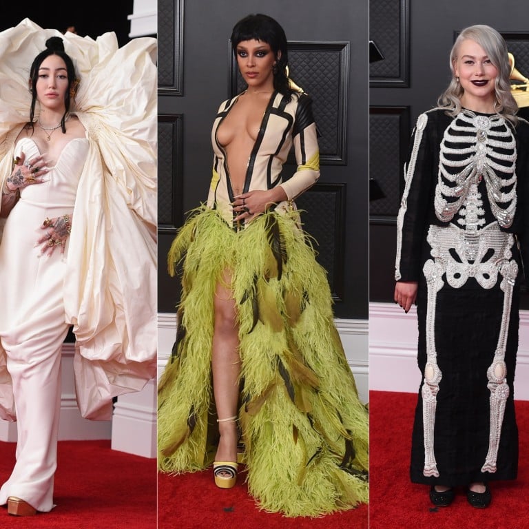 Fashion hits and misses at the 63rd Grammy Awards included these four award night no-nos. Photos: AP