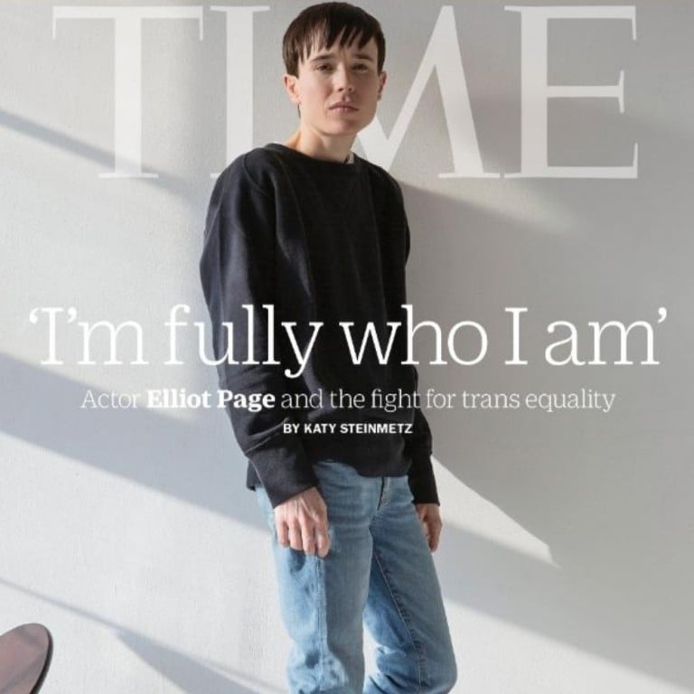 Elliot Page has opened up about his experience of coming out as transgender to Time magazine. Photos: @Time/Twitter, @elliotpage/Instagram