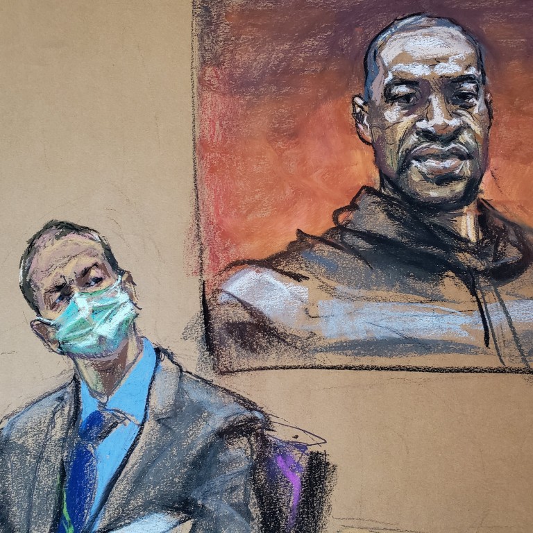 Gasping for breath: jurors shown footage of George Floyd struggling to ...