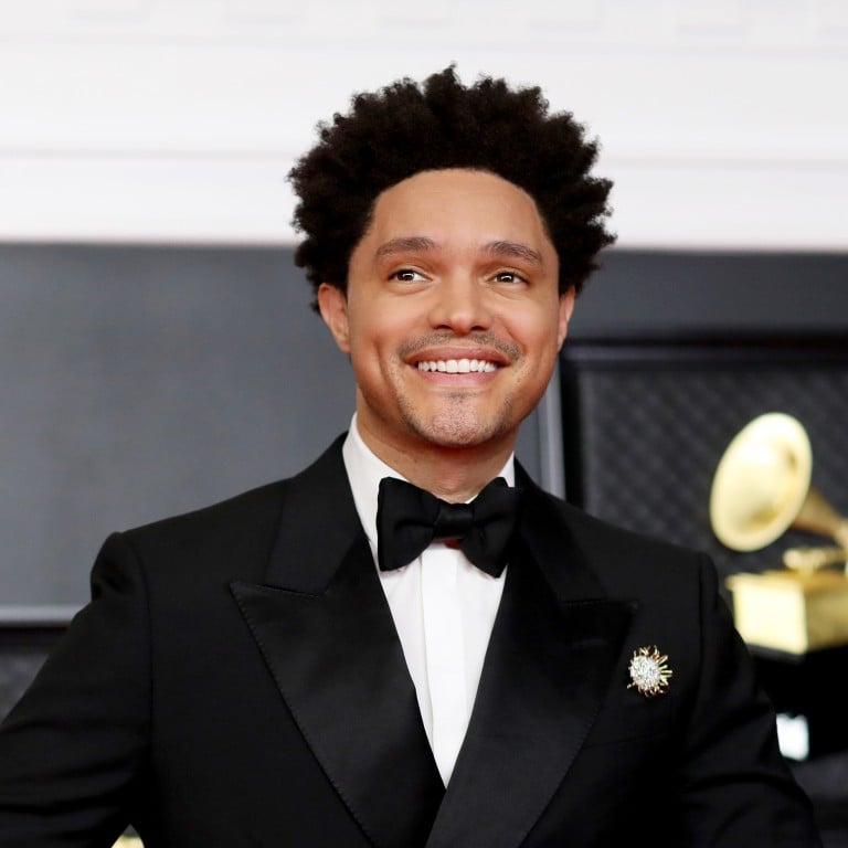 Host Trevor Noah on the red carpet at the 63rd Annual Grammy Awards on March 14, 2021. Photo: Los Angeles Times/TNS