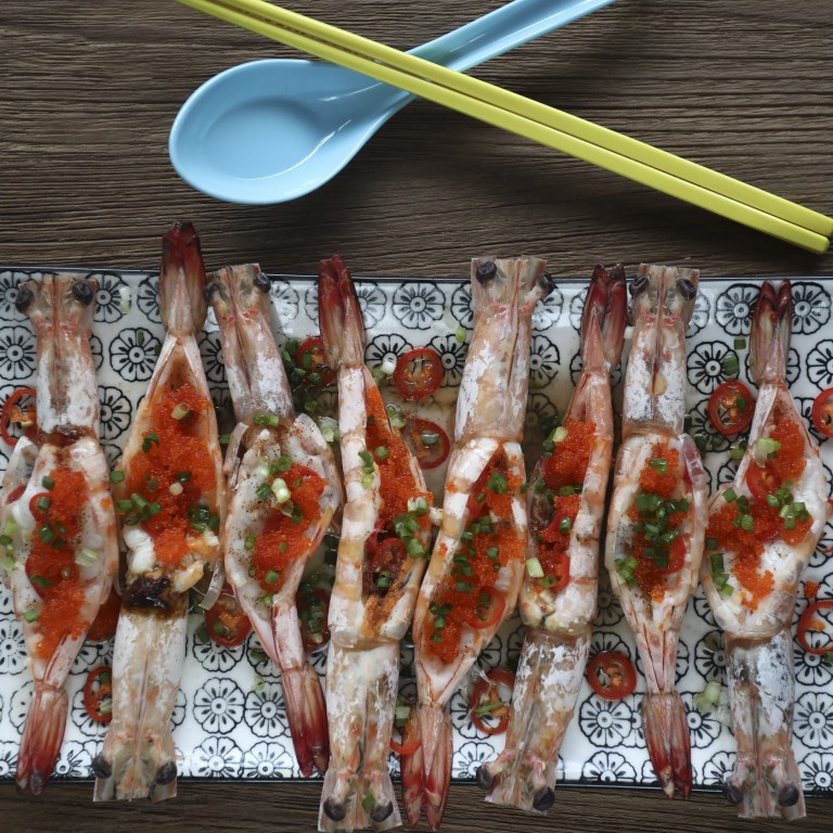 How to make steamed shrimp with roe and tobiko caviar – and yes, you ...