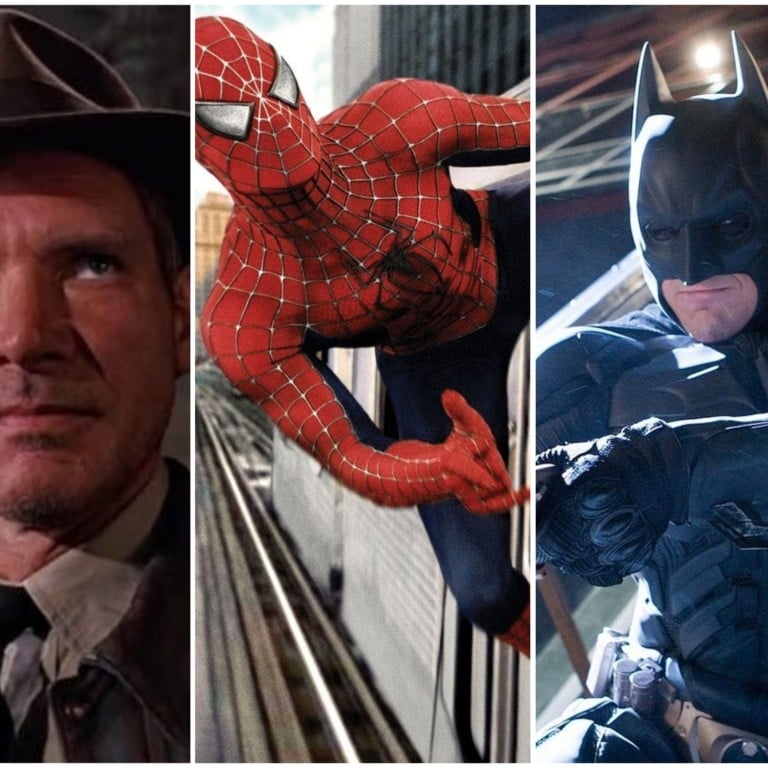 Indiana Jones, Spider-Man 2, The Dark Night and Die Hard. Photo: Paramount Pictures, Sony, Warner Bros, 20th Century Fox