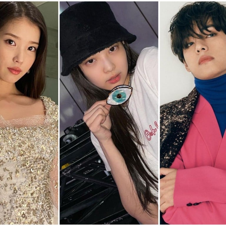 From left, IU, Jennie from Blackpink, V from BTS and Bae Suzy all watch what they eat and get some exercise to stay fit and healthy. Photo: @dlwlrma, @jennierubyjane, @btstae, @skuukzky/Instagram