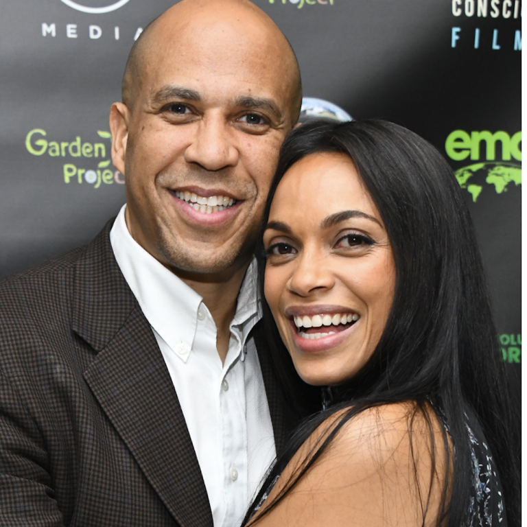 Left, Senator Cory Booker has hinted he may pop the question to girlfriend Rosario Dawson; Sandra Lee and New York Governor Andrew Cuomo were together for 14 years before splitting up. Photos: Getty Images