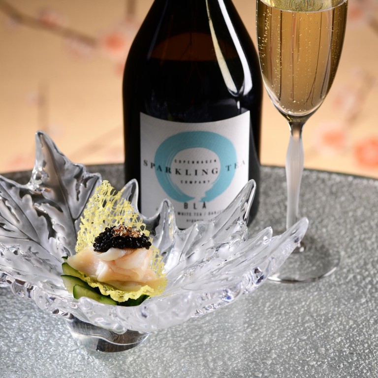 Drunken razor clam, Shaoxing rice wine, simmered, topped with caviar – one of the seasonal lifestyle treats and experiences on offer this month. Photo: Ming Court