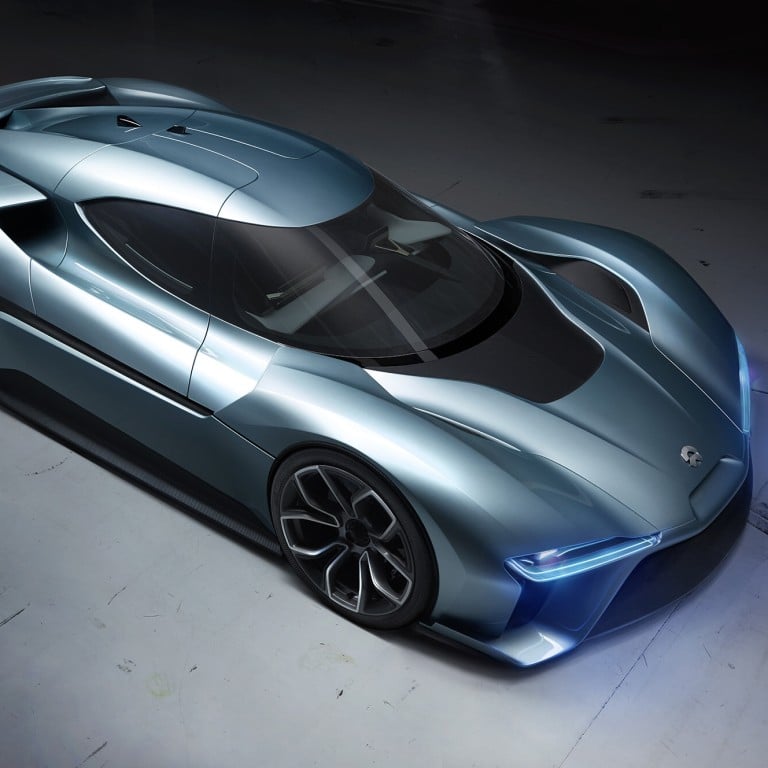 The Nio EP9, one of the fastest electric cars in the world and a another sign of China’s growing presence in all segments of the EV market. Photo: AFP