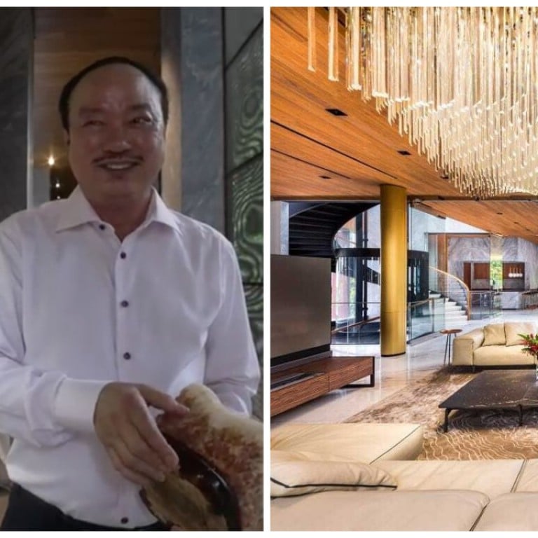 Singapore’s billionaire Lim Hock Leng and his US$50 million mansion. Photos: SCMP, Ta.le Architects