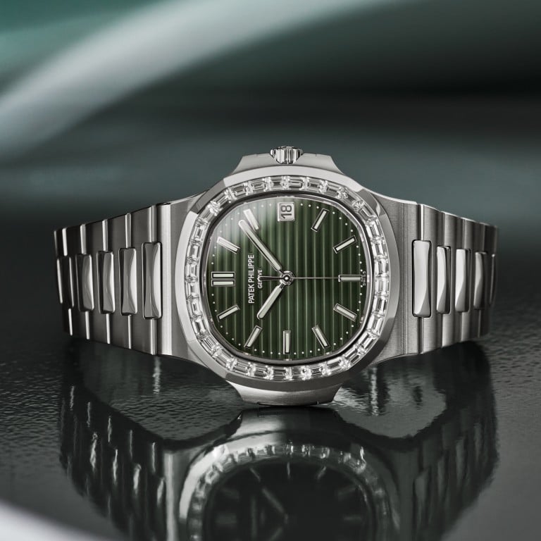 The olive-green hued Patek Philippe Nautilus 5711 will be the company’s last iteration of the much sought-after timepiece. Photo: Patek Philippe
