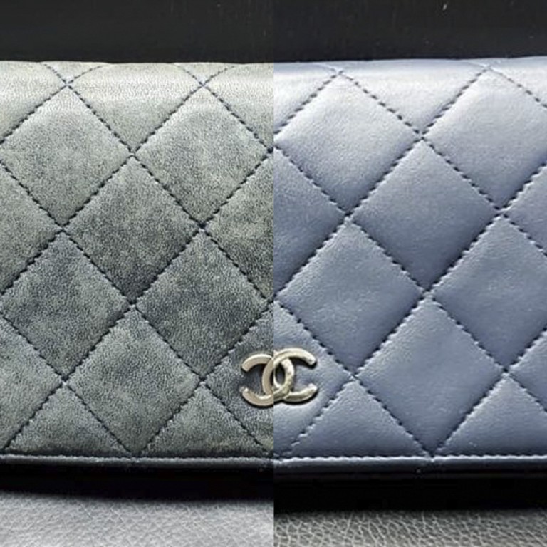 Handbag Heaven Exchange - Before repair: Chanel Classic flap or