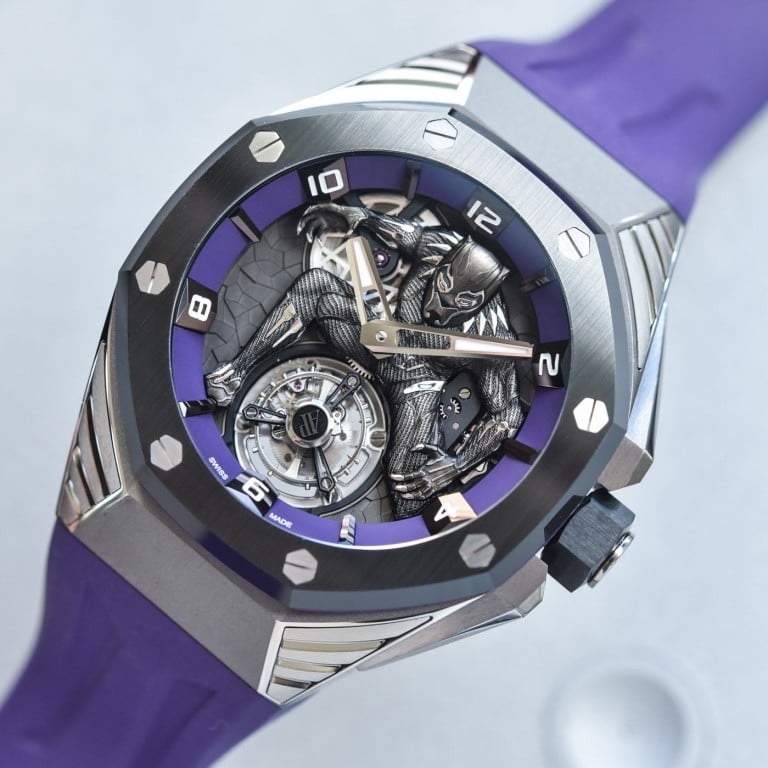 Audemars Piguet’s Royal Oak Concept “Black Panther” Flying Tourbillon. Photo: Audemars Piguet