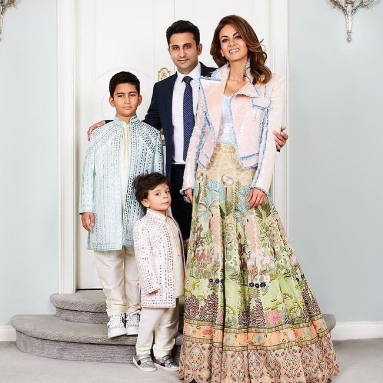 Adar and Natasha Poonawalla’s well-heeled family. Photo: @natasha.poonawalla/Instagram