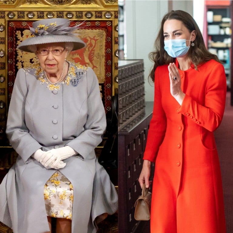 Meghan Markle, Queen Elizabeth and Kate Middleton went for florals in bright colours this May. Photos: Vax Live; Reuters