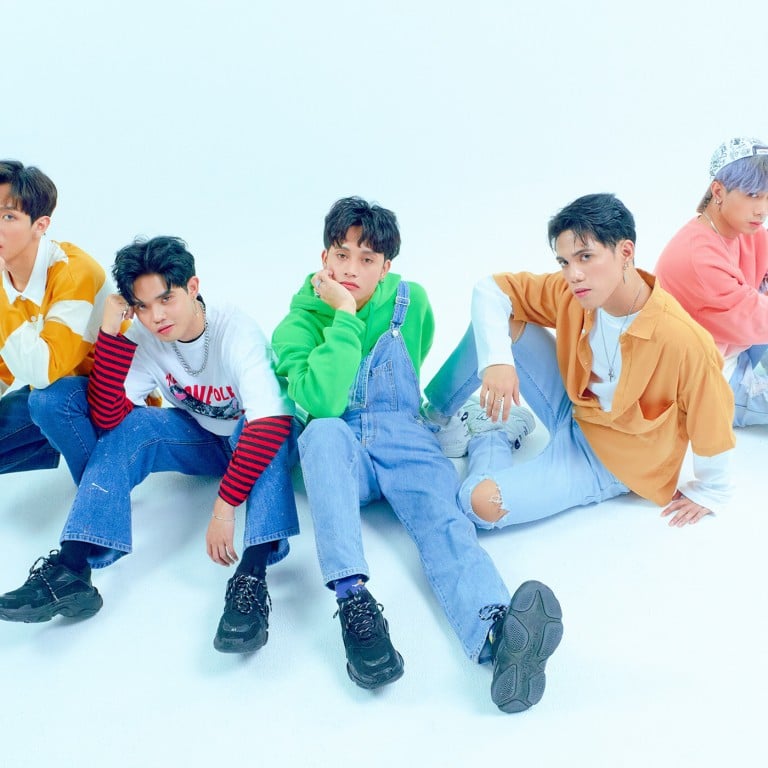 P-pop boy band SB19 members, from left, Justin, Sejun, Ken, Stell and Josh – part of the new wave of Filipino acts making a name for themselves internationally. Photo: handout