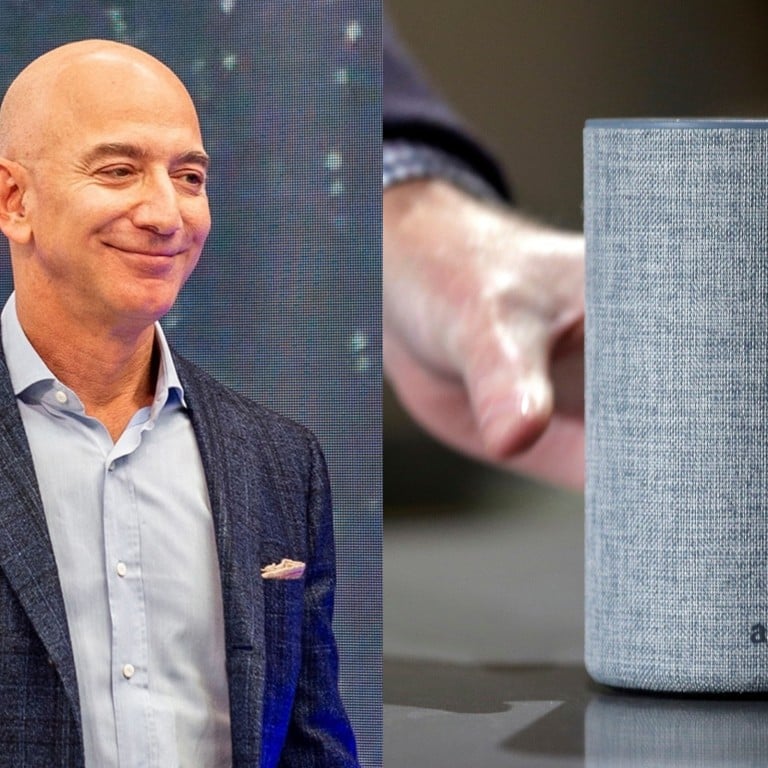 Alexa, is that your real name? Jeff Bezos and Amazon’s echo Alexa. Photo: TNS, AP