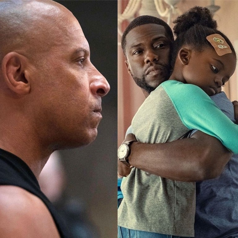 F9, Fatherhood, and False Positive are all coming out this summer. Photo: handout, @MensHealthUBC, @Polygon/ Twitter