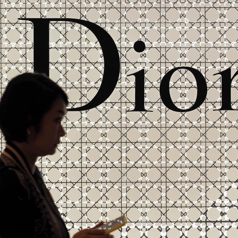 The logo of French luxury brand Christian Dior outside a store in Taipei, Taiwan, in October 2019. Photo: EPA-EFE