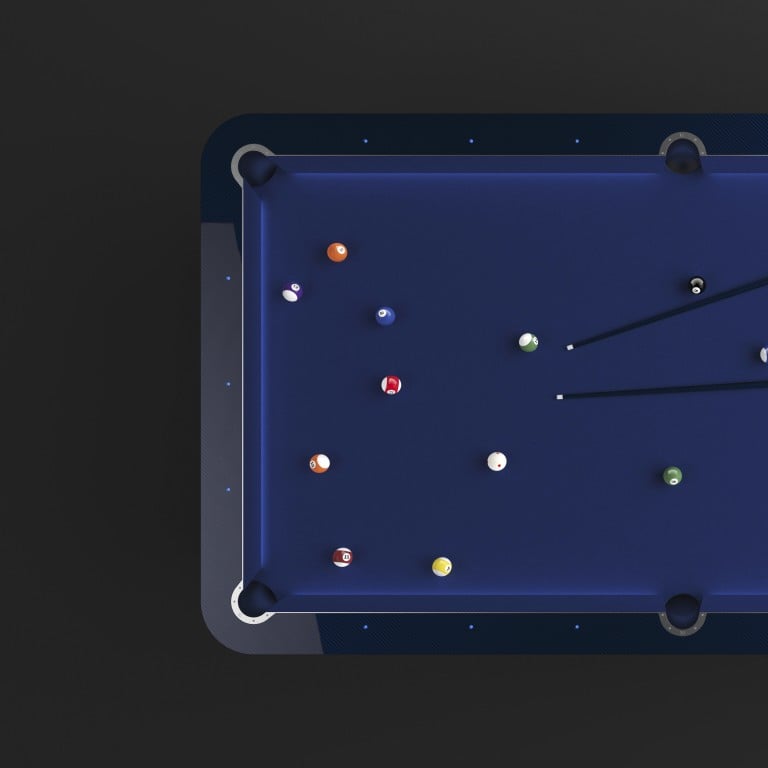 Bugatti’s carbon fibre pool table – the ultimate objet d’art for your home, office or yacht. Photo: Bugatti