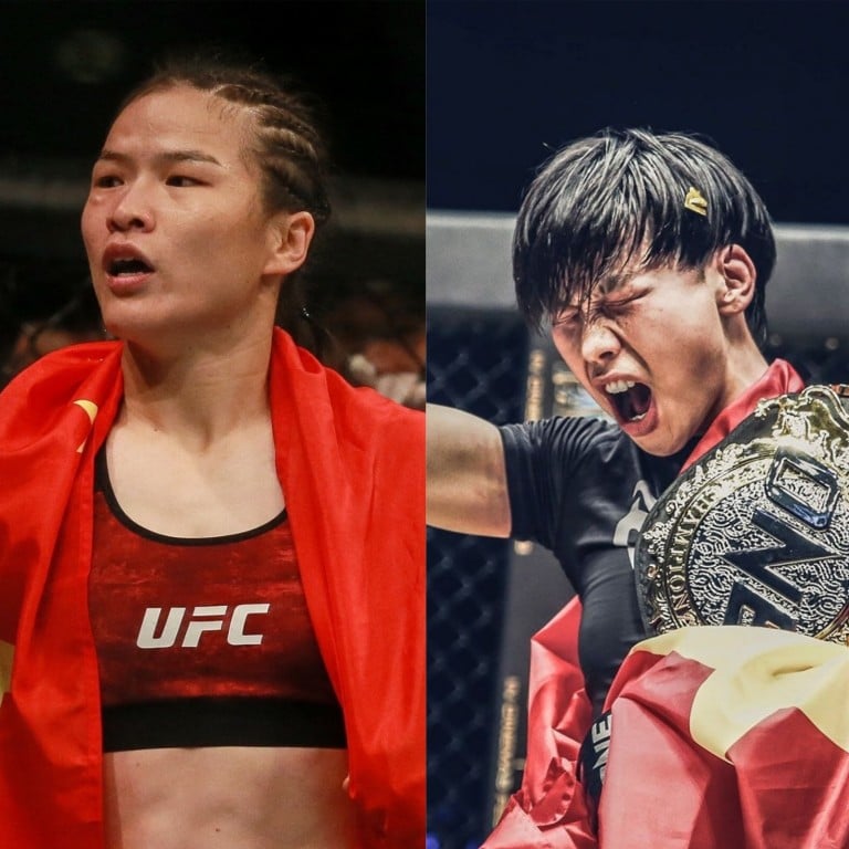 Na Liang, Zhang Weili and Xiong Jingnan – a few of China’s rising MMA stars. Photos: Bellator MMA, AFP, One Championship