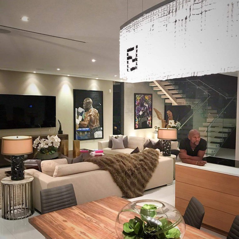 Floyd Mayweather in his kitted out home. Photo: @floydmayweather/Instagram