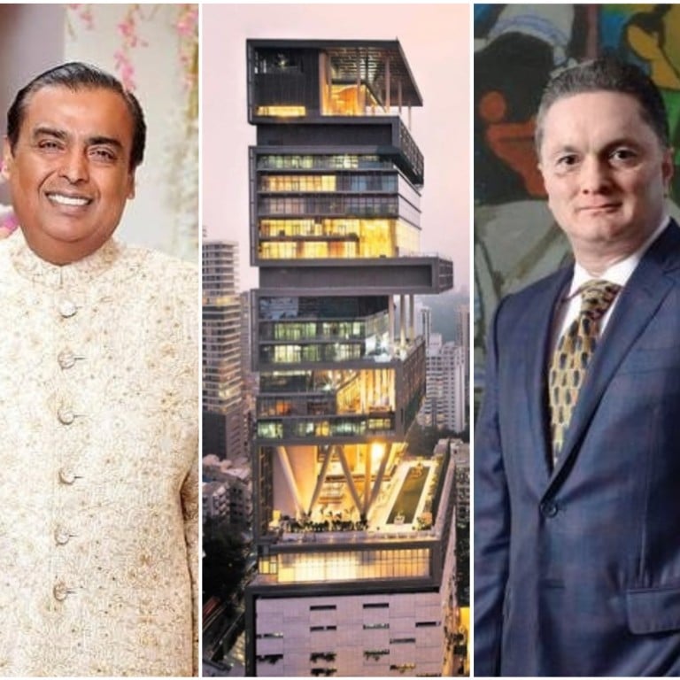 Mukesh Ambani and Antilia, and Gautam Singhania and JK House. Photos: @ambani_akash; @maria_dashkevich/Instagram, @CNBCTV18Live; @CityXoxo/Twitter