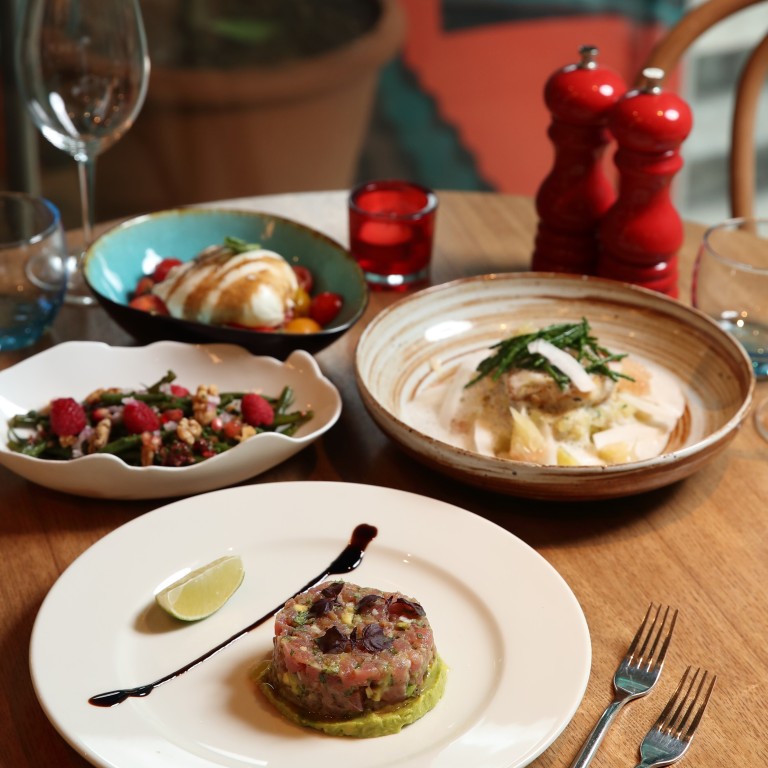 Colourful, small plates of Mediterranean food make ideal light meals and work well when 
sharing too. Photo: Alex Chan