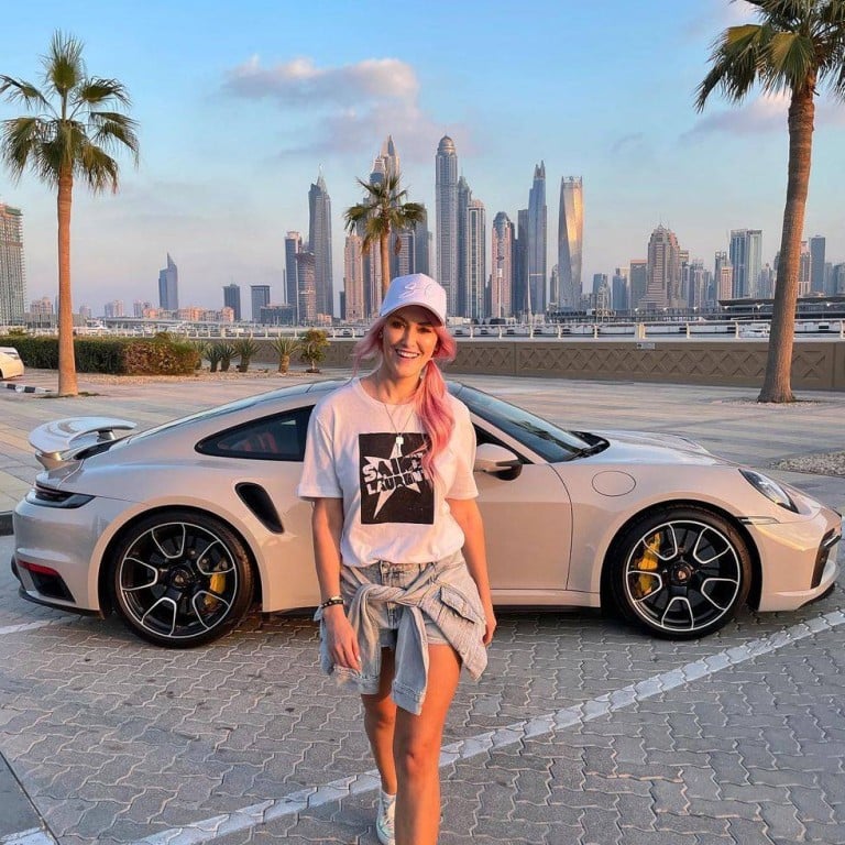 Aussie influencer Alex “Supercar Blondie” Hirschi has made millions from her fascination with fast cars. Photo: @supercarblondie/Instagram