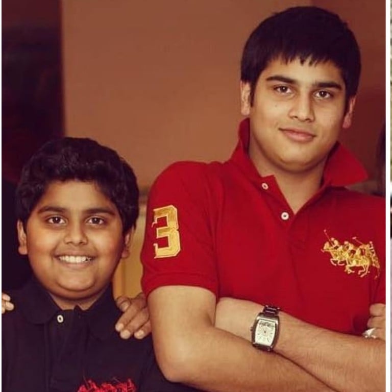 Brothers Jai Anmol and Jai Anshul Ambani, then and now. Photos: @tinaambaniofficial/Instagram