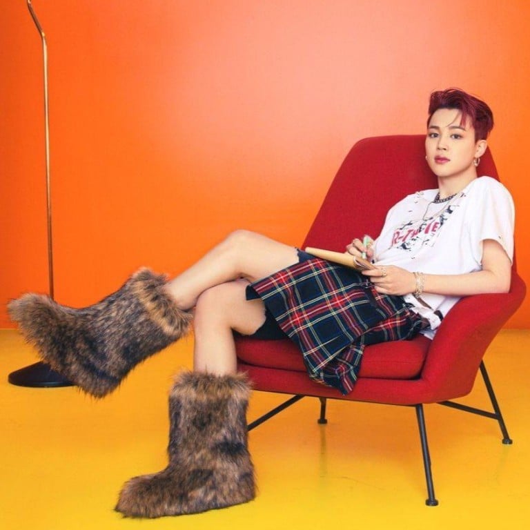 BS’ Jimin recently sported a “genderless” look that went viral. Photo: @guntaetae/Twitter