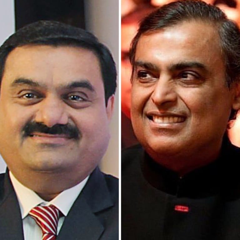 Gautam Adani, Mukesh Ambani and Lakshmi Mittal. Photos: SCMP, AFP, @mukesh.ambaniii/Instagram