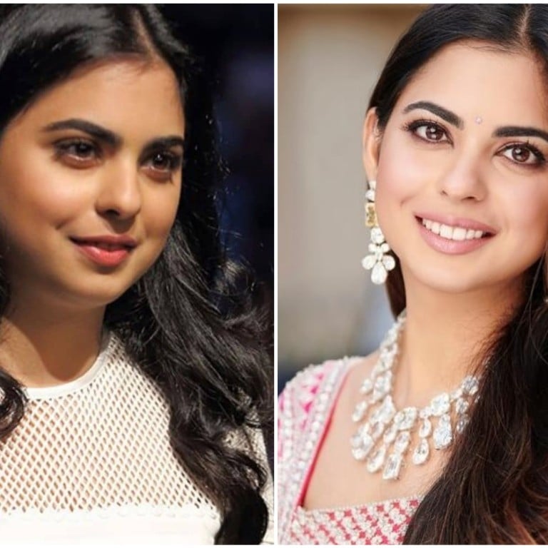 Isha Ambani, then and now. Photos: @ishaambaniiii; @manishmalhotra05/Instagram