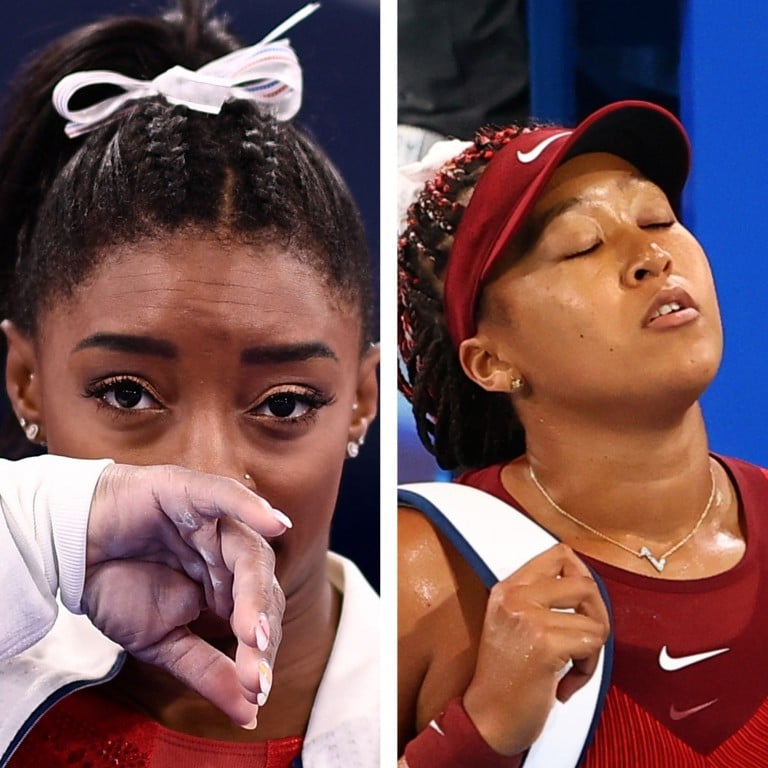 Star athletes who have spoken out about their mental health struggles include Michael Phelps, Simone Biles and Naomi Osaka. Photos: AP, AFP, Reuters