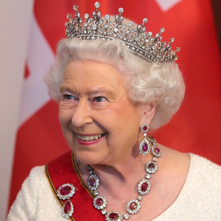 Queen Elizabeth’s sentimental favourites among the many pieces of jewellery in her collection, including the Girls of Great Britain and Ireland tiara and the Greville peardrop Earrings. Photo: Royal Collection Trust, EPA