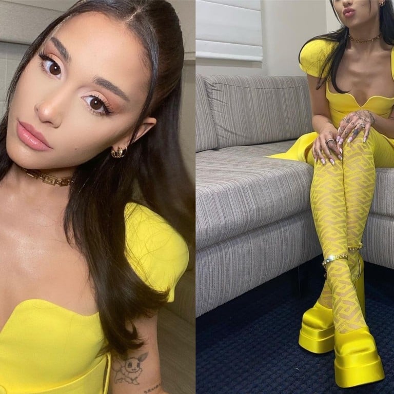 Consider donning a pair of bright shoes this summer, just like Ariana Grande. Photo: @arianagrande/Instagram