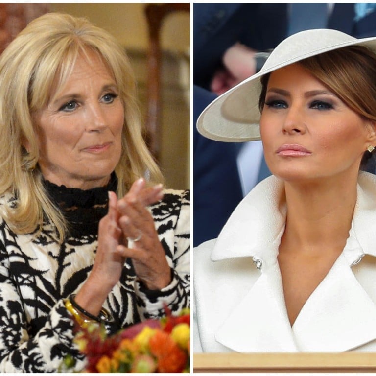 Is Jill Biden hitting back at Melania Trump with her public appearances? Photos: Reuters, AFP