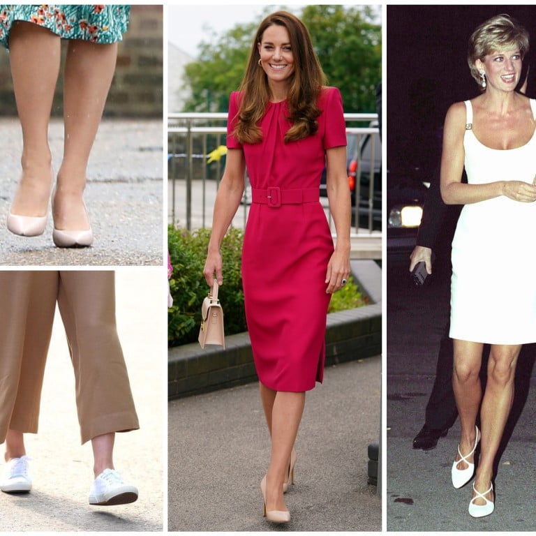 What shoe brands grace the royal feet of Kate Middleton and Princess Diana? Photos: Reuters, Getty Images, @flyladydi_; @supergausa; @lady.diana._/Instagram