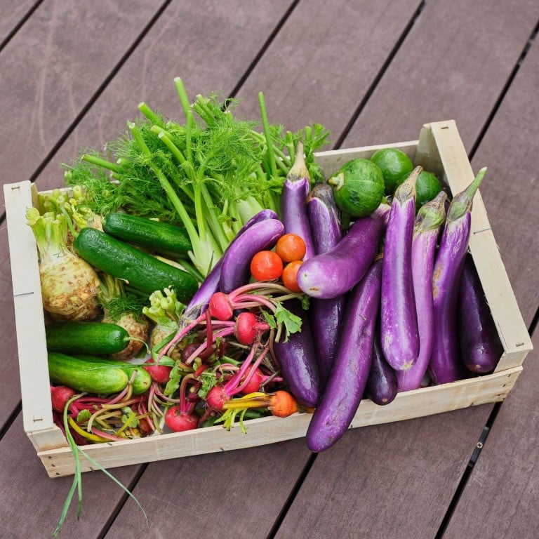 A harvest from farm-to-table restaurant Skye Roofbar & Dining’s rooftop garden in Hong Kong. Photo: Handout