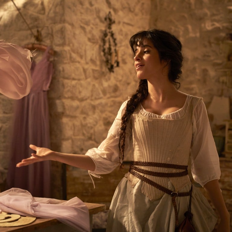 Camila Cabello as Ella in a scene from Amazon Prime’s latest version of Cinderella which brings a much more modern and empowering slant to the tale. (Kerry Brown/Amazon via AP)