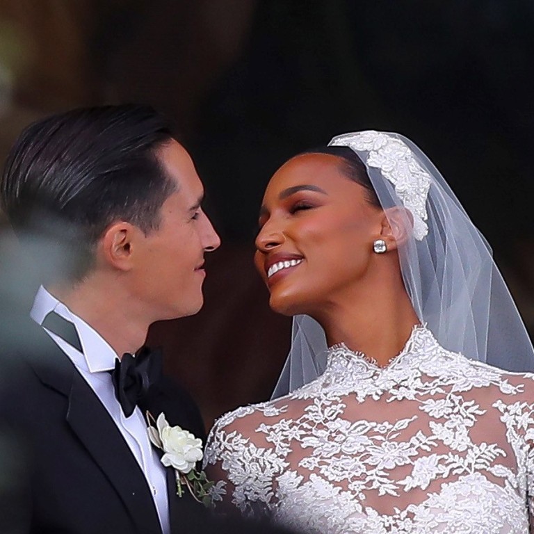 Jasmine Tookes wedding fashion the supermodel married Snapchat