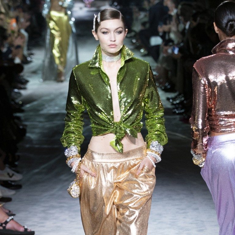 New York Fashion Week 2021: Gigi Hadid showed off Tom Ford's disco glam  spring/summer 2021 collection for a glitzy finale
