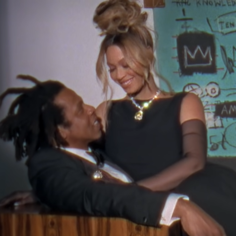 Beyoncé and Jay-Z were seen being lovey-dovey with each other throughout Tiffany & Co.’s video for its “About Love” campaign. Photo: Tiffany & Co./YouTube