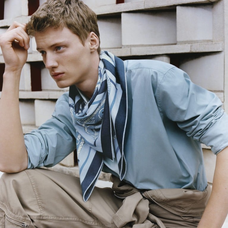 Hermès men’s ready-to-wear collection for winter 2021 followed the theme of “inside-outside”. Photo: Hermès/Oliver Hadlee Pearch