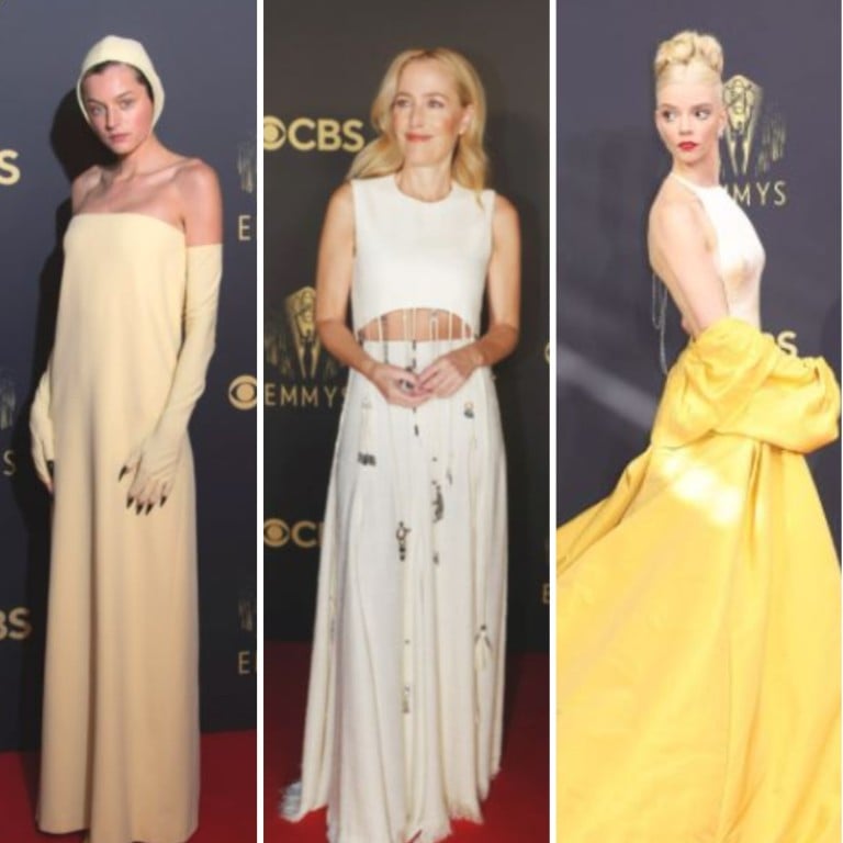 Celebrities hit the red carpet for the 2021 Emmy Awards. Photos: Getty Images/AFP