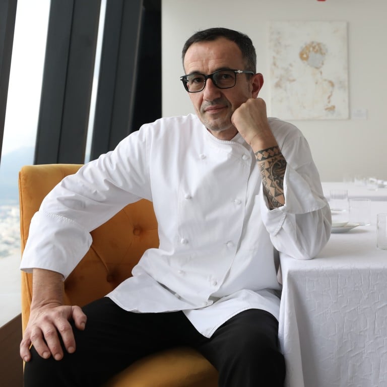 Radical Chic’s executive chef Andrea Tarini at the restaurant in the ICC in West Kowloon, Hong Kong. Photo: Xiaomei Chen