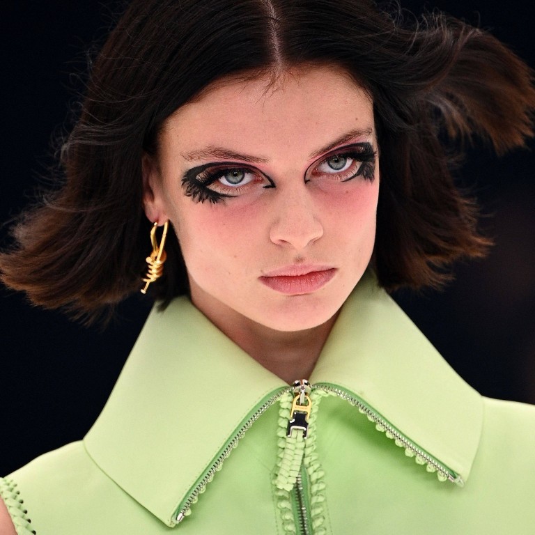 Matthew Williams’ creations for Givenchy’s women’s spring-summer 2022 ready-to-wear collection fashion show in Paris La Defense, Nanterre, as part of the Paris Fashion Week, on October 3, blended historical and contemporary touches. Photo: AFP